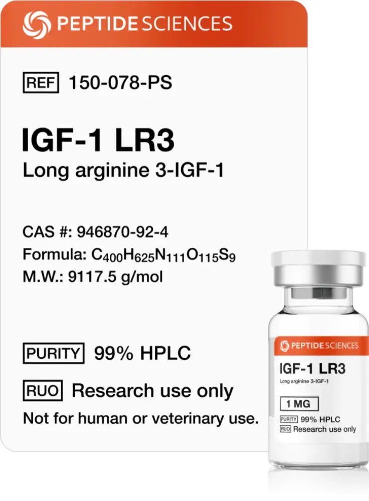 igf-1 lr3 bacteriostatic water reconstitution vs acetic acid Understanding peptide handling starts with the basics IGF-1 LR3 1mg | 98.2%