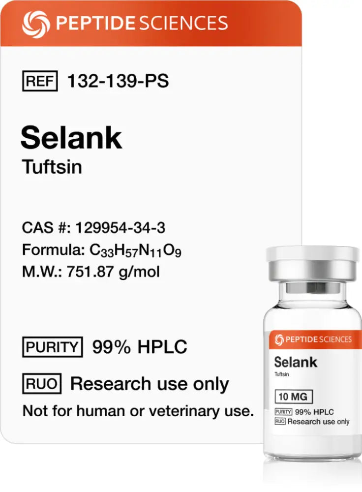 Selank 10mg - Peptide Sciences