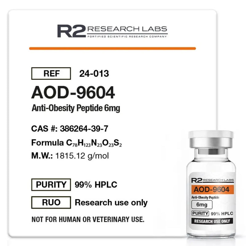 AOD9604 6mg + (Liofilizada) - R2 Research Labs - Peptídeo
