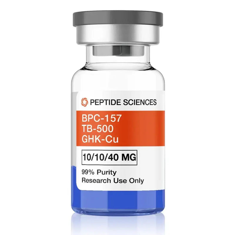 BPC-157, TB-500, GHK-Cu (Glow Blend) 60mg - Peptide Sciences BPC-157, TB-500, GHK-Cu (Glow Blend) 60mg - Peptide Sciences