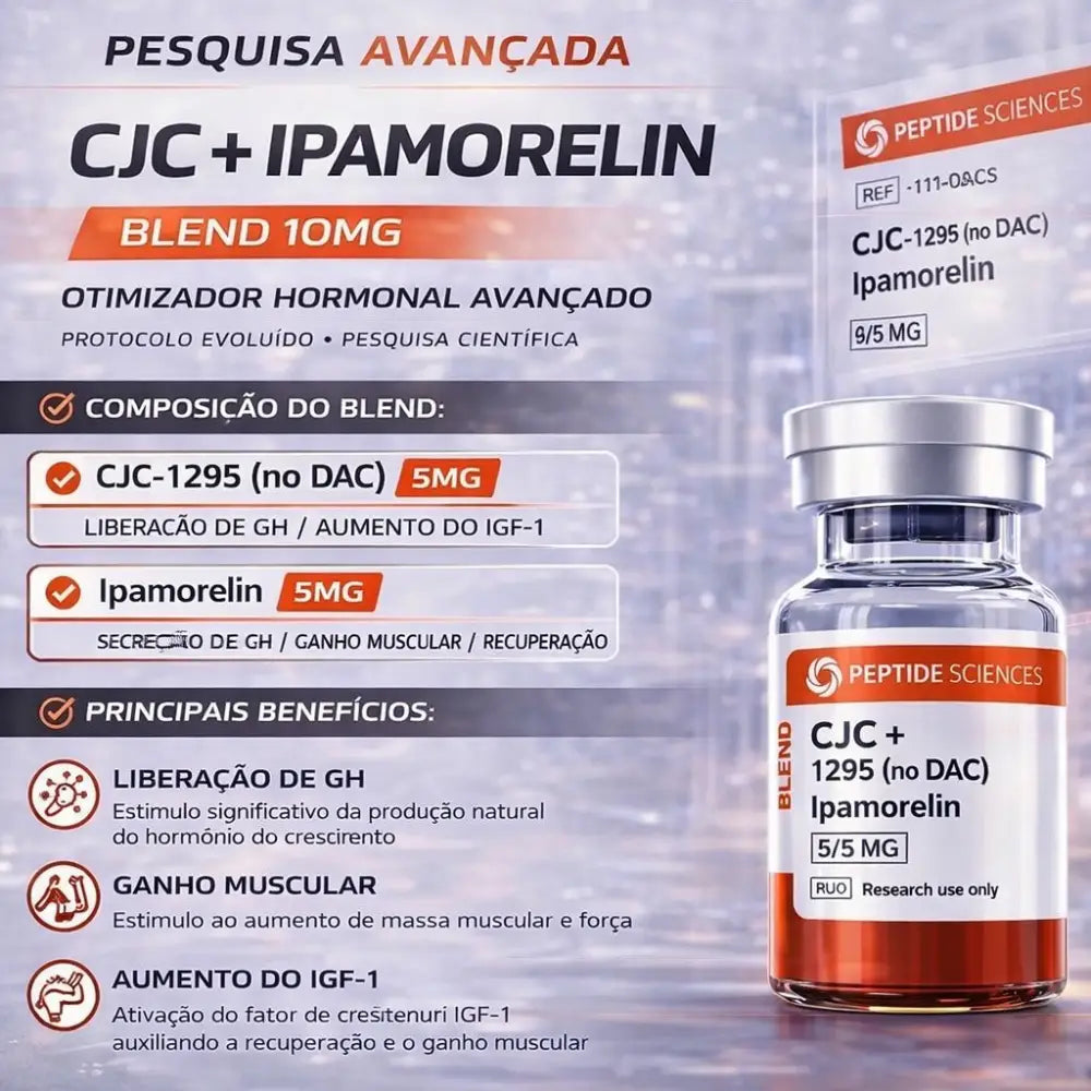 efeitos colaterais do ipamorelin Como 10MG funciona no seu corpo (explicado sem enrolao) Tesamorelin, Ipamorelin 8mg (Blend) -