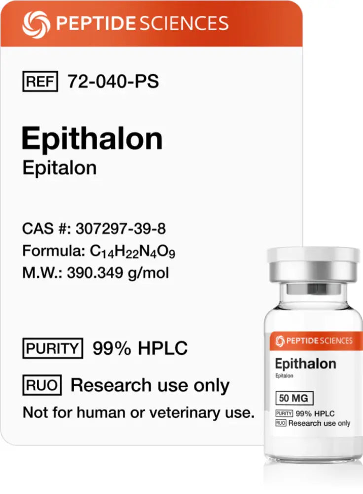 Epithalon (Epitalon) 50 mg - Peptídeos Sciences - Peptídeo