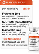 Fragment CJC-1295 (No DAC) Ipamorelin 12mg (Blend) - Peptide Sciences - Peptídeo