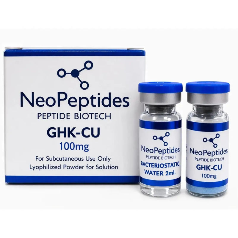 GHK-CU 100mg com Água Bacteriostática - NeoPeptides - Peptídeo