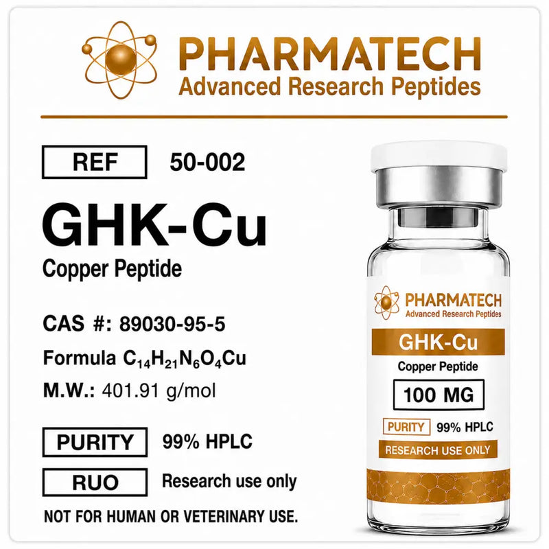 GHK-Cu 100mg (Liofilizada) + Água Bacteriostática - PharmaTech