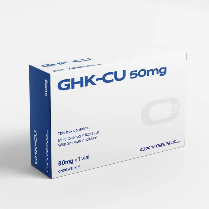GHK-Cu 100mg (Liofilizada) com Água Bacteriostática - Oxygen Pharma - Peptídeo