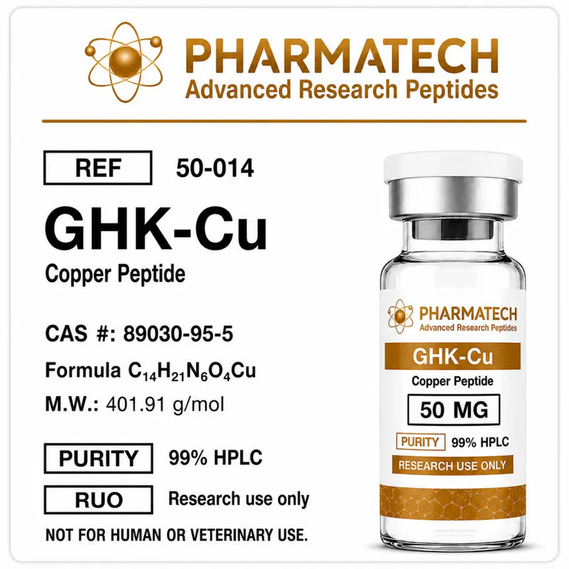 GHK-Cu 50mg (Liofilizada) + Água Bacteriostática - PharmaTech