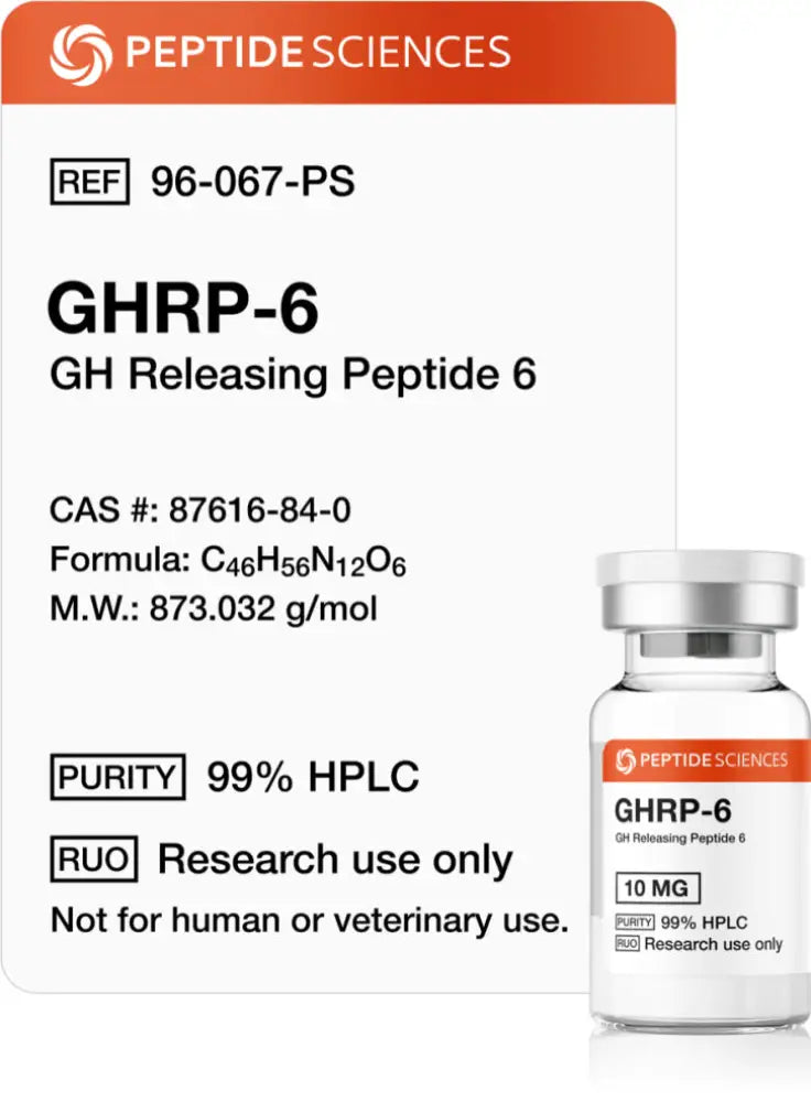 GHRP6 10mg - Peptide Sciences - Peptídeo