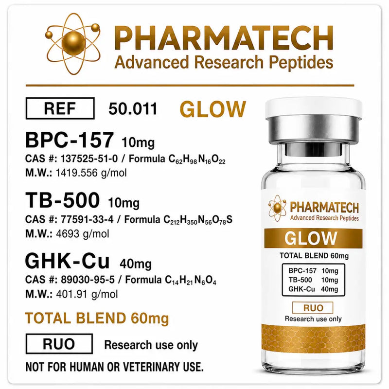 GLOW Blend 60mg (Liofilizada) + Água Bacteriostática - PharmaTech