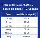 Gluconex 15 Tirzepatide 15mg / (1,0mL cada) 4 Ampolas - Lasca - Peptídeo