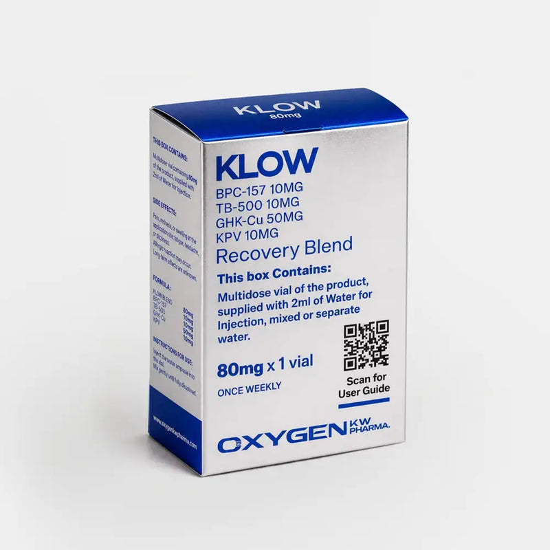 Klow 80mg Belnd (Liofilizada) com Água Bacteriostática - Oxygen Pharma - Peptídeo