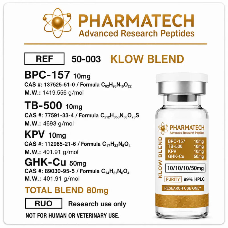 KLOW Blend 80mg (Liofilizada) + Água Bacteriostática - PharmaTech