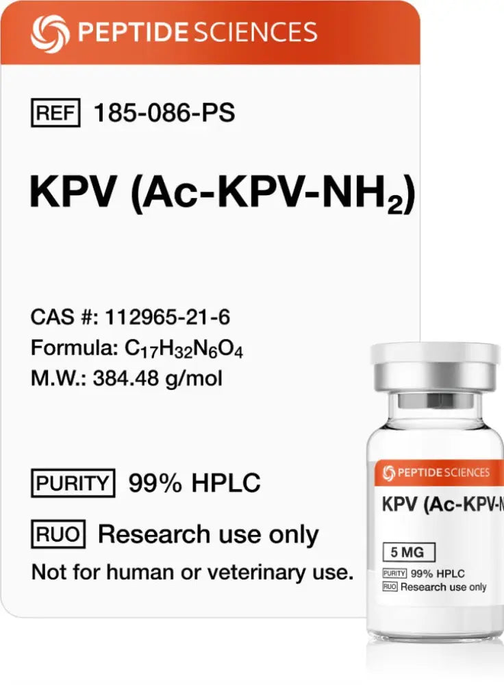 KPV (Ac-KPV-NH2) 5 mg - Peptide Sciences - Peptídeo