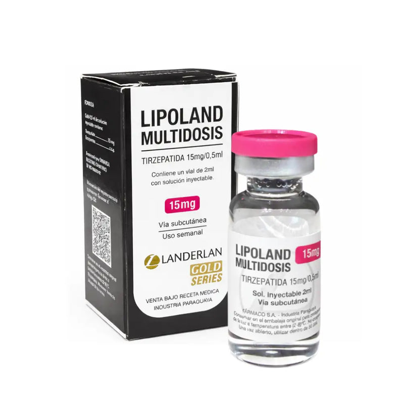 Lipoland Tirzepatida 15mg/0,5ml MD com 4 Doses de 15mg - Landerlan - Peptídeo