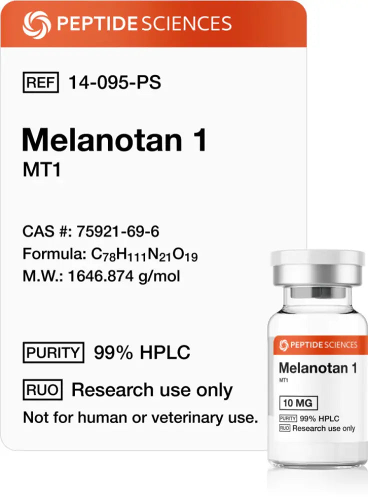 Melanotan 1 (MT1) 10mg - Peptide Sciences - Peptídeo