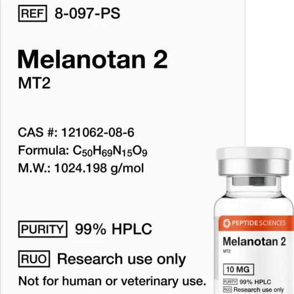 peptideos melanotan 2 (MT2) 10 mg Melanotan 2 (MT2) 10 mg