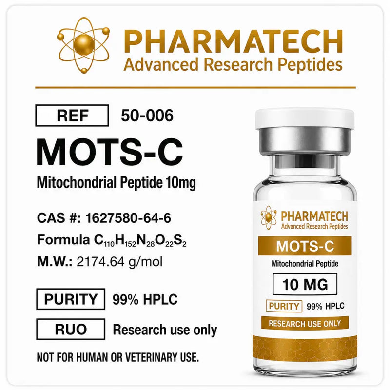 MOTS-c 10mg (Liofilizada) + Água Bacteriostática - PharmaTech