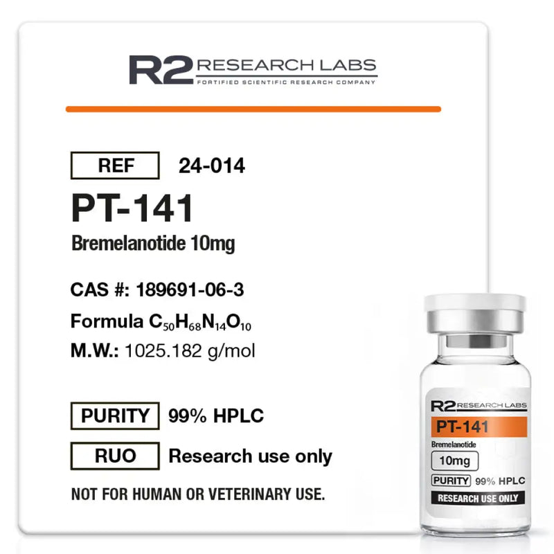 PT-141 10mg - R2 Research Labs - Peptídeo