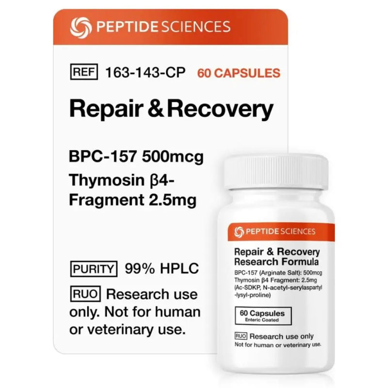 Repair and Recovery (Stable BPC-157 Arginate Thymosin Beta-4 Frag) - Peptide Sciences