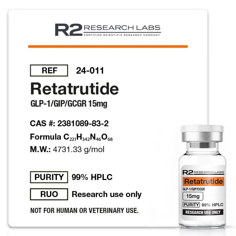 Retatrutide 15mg - R2 Research Labs - Peptídeo