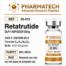 Retatrutide 25mg (Liofilizada) + Água Bacteriostática - PharmaTech