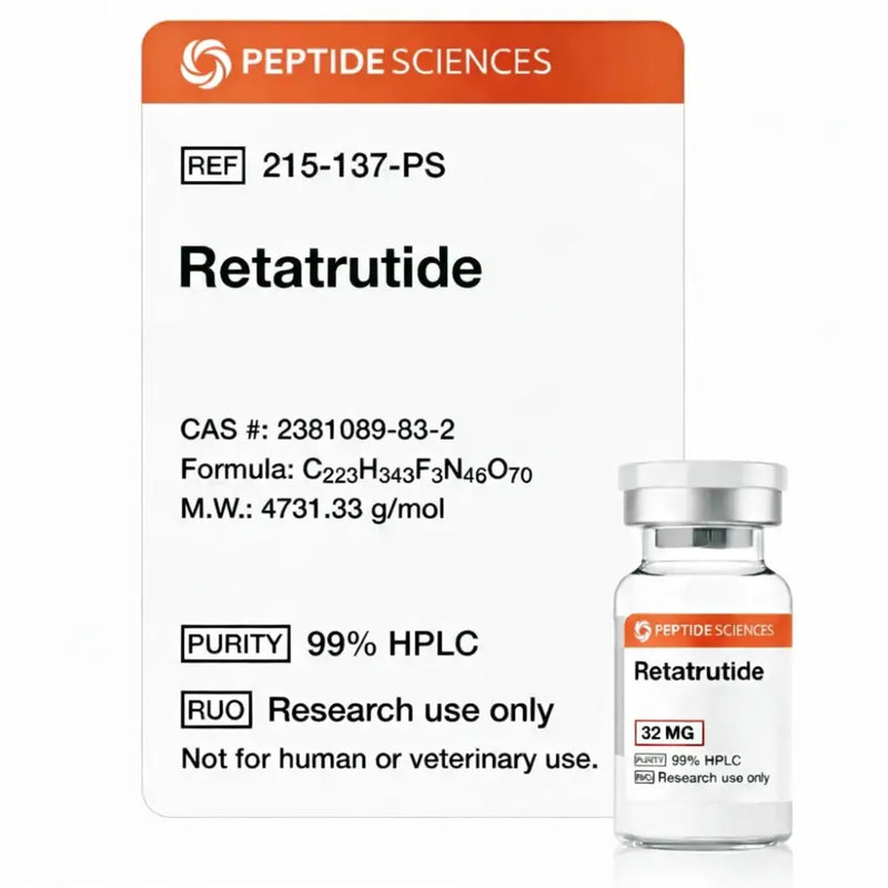 Retatrutida 32 mg - Peptide Sciences - Peptídeo