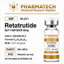 Retatrutide 35mg (Liofilizada) + Água Bacteriostática - PharmaTech