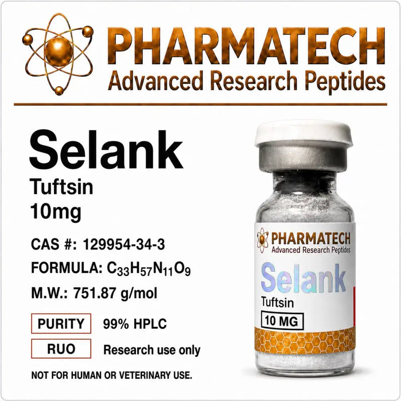 Selank 10mg + Água Bacteriostática - PharmaTech