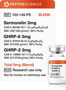 Sermorelin GHRP-6 GHRP-2 9mg (Blend) - Peptide Sciences - Peptídeo