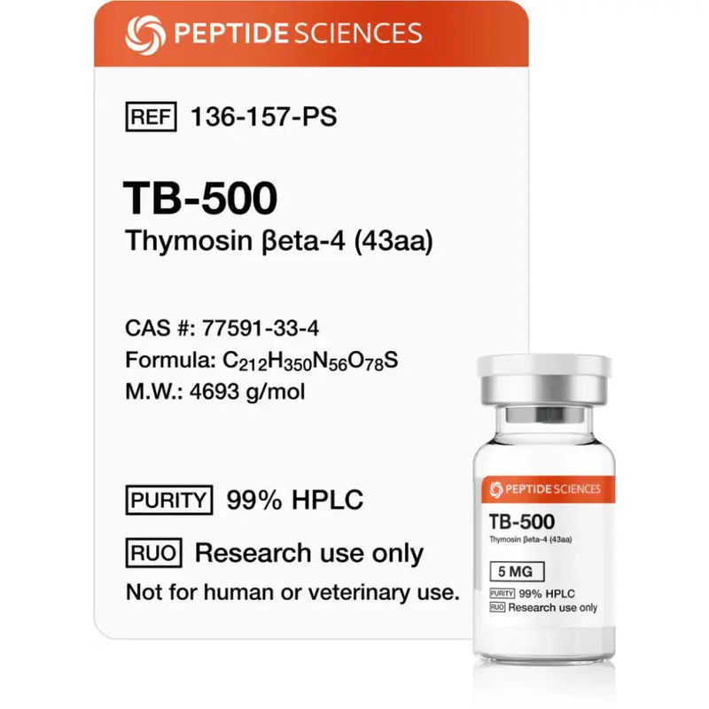 TB-500 (Timosina Beta-4) (43aa) 5mg - Peptide Sciences - Peptídeo