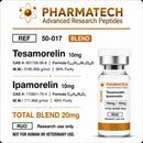 Tesamorelin + Ipamorelin Blend 20mg + Água Bacteriostática - PharmaTech