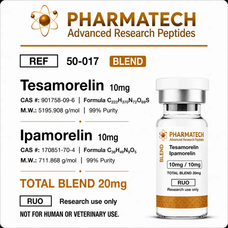 Tesamorelin + Ipamorelin Blend 20mg (10mg/10mg)