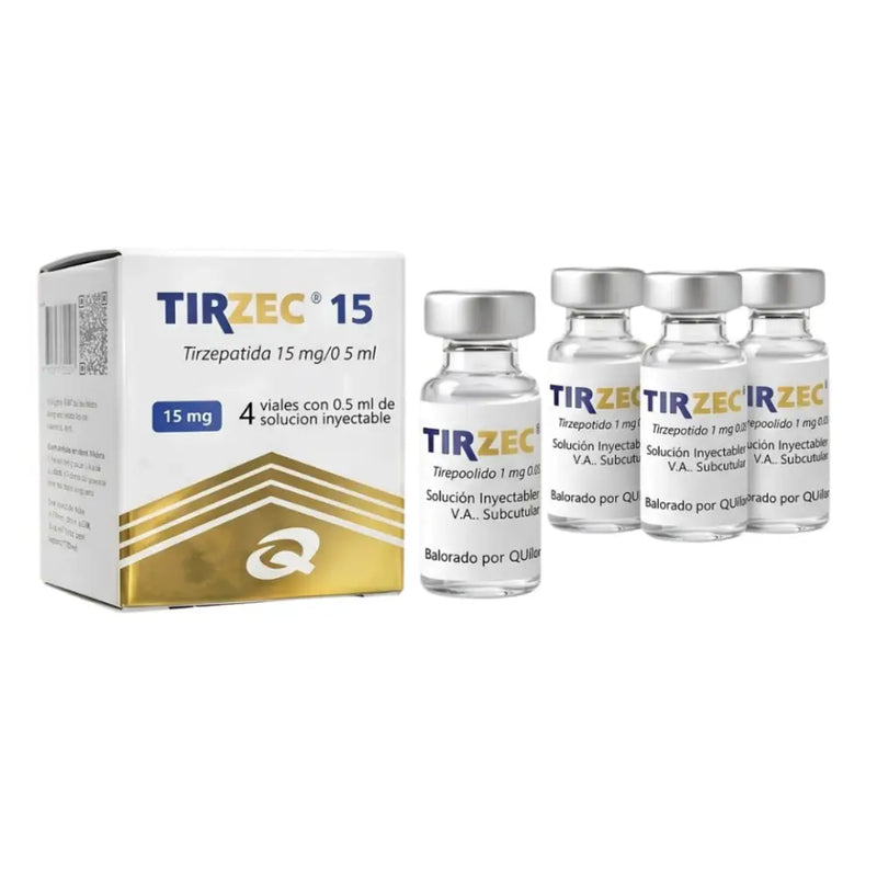Tirzec Tirzepatide 60mg 4 ampolas 0,5 mL - Quinfa - Peptídeo