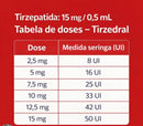 Tirzedral 15mg - Tirzepatide – 4 Ampolas (0,5 ml cada) - Catedral - Peptídeo