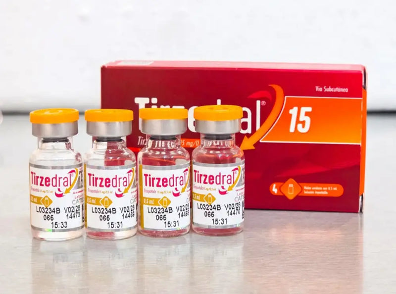 Tirzedral 15mg - Tirzepatide – 4 Ampolas (0,5 ml cada) - Catedral - Peptídeo