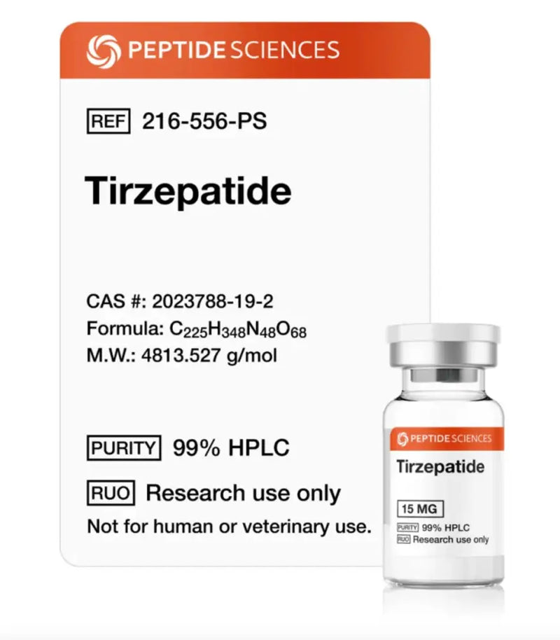 Tirzepatide 15 mg - Peptide Sciences - Tirzepatida Tirzepatide 15 mg - Peptide Sciences - Tirzepatida