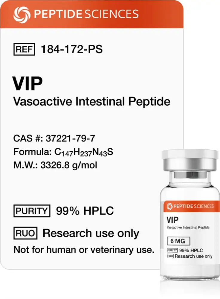 VIP 6mg - Peptide Sciences - Peptídeo